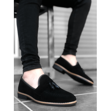 Mocasini barbati negri  tapla subtire  piele eco  comozi 12223 N17-3