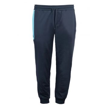 Pantaloni de trening cu snur in talie si buzunar contrastant -