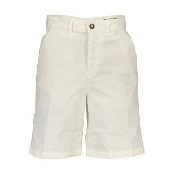 Pantaloni scurti barbati cu talie medie si croiala Regular fit - Alb - W32