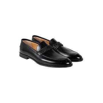 Pantofi loafer din piele lacuita -