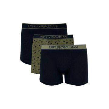 Set de boxeri cu banda logo elastica - 3 perechi -