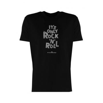 Tricou cu imprimeu cu text -