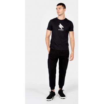 Tricou cu logo contrastant -