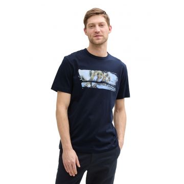 Tricou de bumbac cu palmier