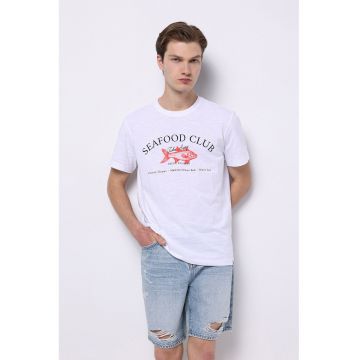 Tricou din bumbac cu imprimeu grafic