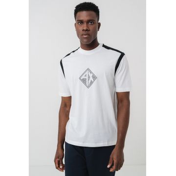 Tricou din bumbac cu imprimeu logo