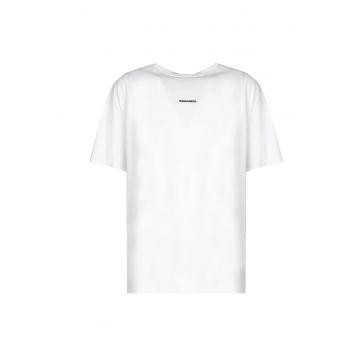 Tricou lejer cu decolteu la baza gatului -