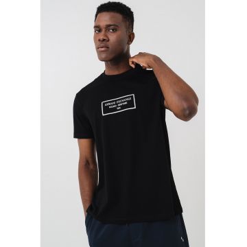 Tricou regular-fit cu logo brodat