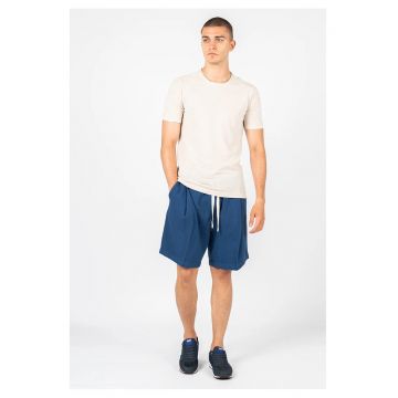 Tricou regular fit uni cu decolteu la baza gatului -
