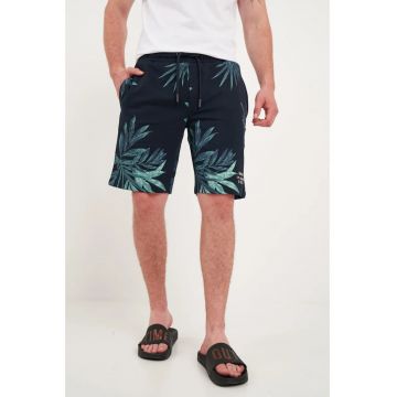 - Bermude barbat sport cu imprimeu (Marime: M - Culoare: BLUE NIGHTS)