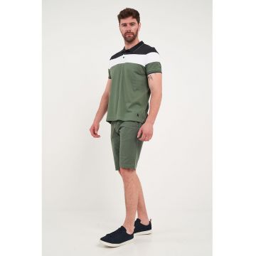 Bermude chino cu model uni