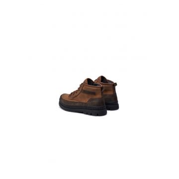 Ghete barbati  304133367 - Piele ecologica - 44 EU - Maro