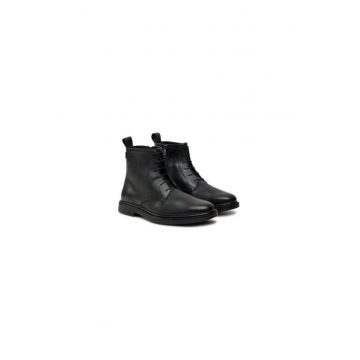 Ghete barbati  304261893 - Piele naturala - Negru