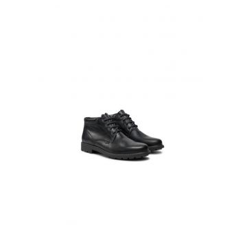 Ghete barbati  304606663 - Piele naturala - Negru