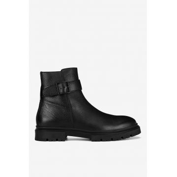 Ghete barbati  5903419661631 - Piele naturala - Negru