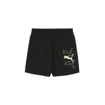 Sort  pentru Barbati - ess logo lab puma logo woven shorts 5 - 684673-01 - Negru