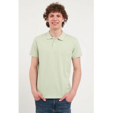 - Tricou barbat polo de culoare uniforma (Marime: M - Culoare: SMOKE GREEN)