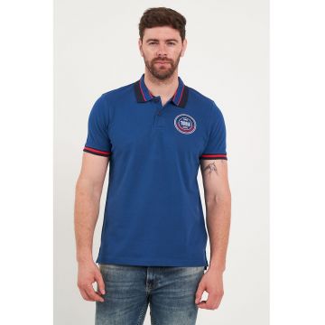 Tricou polo de bumbac cu logo brodat