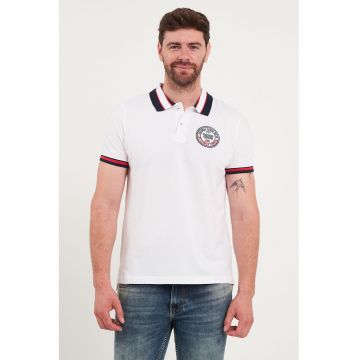 Tricou polo de bumbac cu logo brodat