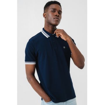 Tricou polo din bumbac pique