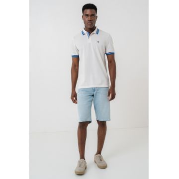Tricou polo din bumbac pique