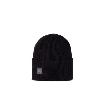 Caciula  crossknit tricotata - culoare negru - pentru adulti - marime universala