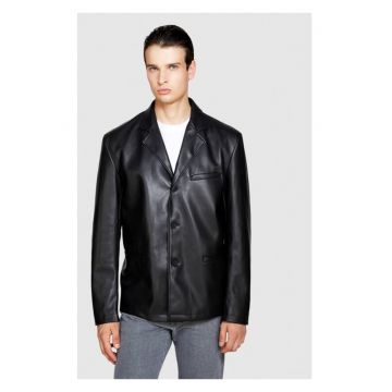 Geaca barbati -  85626 - Piele ecologica - Negru