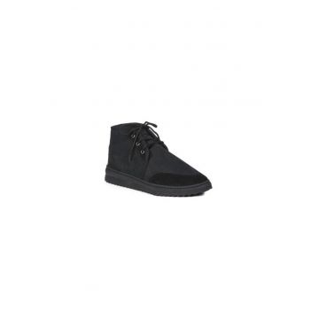 Ghete barbati  302952250 - Piele naturala - Negru