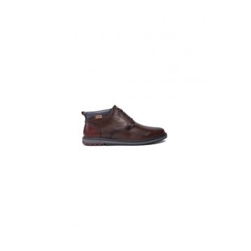 Ghete barbati  304358319 - Piele naturala - Maro