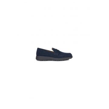 Mocasini barbati  304630415 - Piele naturala - Albastru