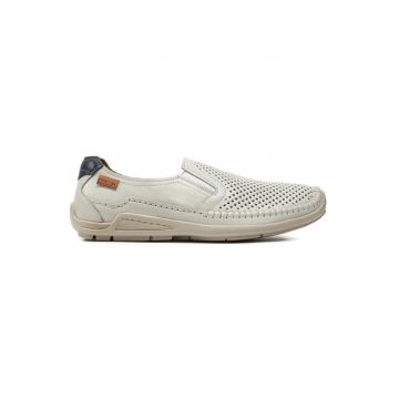 Pantofi barbati  301913061 - Piele naturala - Alb