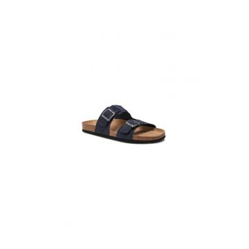Papuci barbati  208992886 - Piele naturala - 46 EU - Albastru