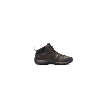 Bocanci trekking barbati  303979478 - Piele naturala - Maro