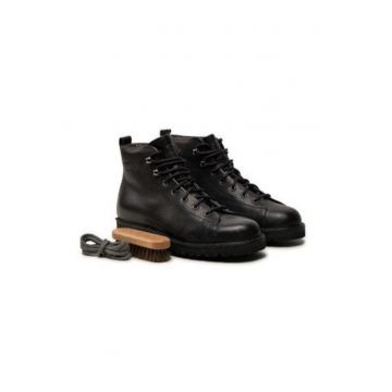 Ghete barbati  Explorer R300 - piele naturala - negru