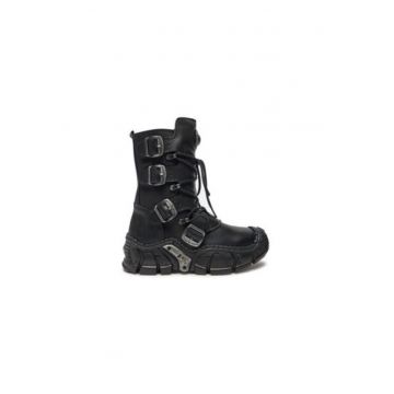 Ghete barbati  M-IMPACT013-S1 - piele naturala - negru - 36