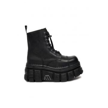 Ghete barbati  model M-NEWMILI083-S21 - piele naturala - negru - marime 40