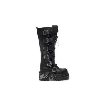 Ghete de lupta  piele ecologica - negru -