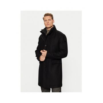 Palton barbati -  304193385 - Lana/Poliamida - Negru - Negru