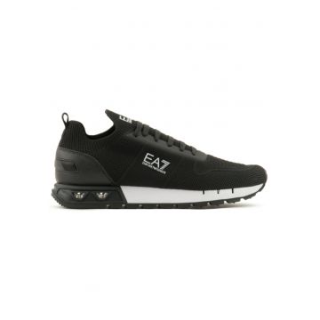 Pantofi sport  pentru Barbati - black white legacy knit -X8X171-XK373-N181 - Negru