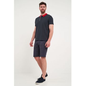 Bermude chino cu model uni
