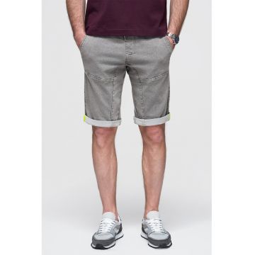 Blugi scurti regular fit - Gri deschis
