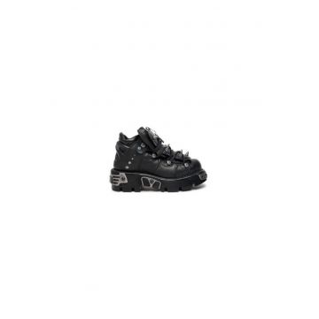 Ghete barbati  piele naturala - negru -