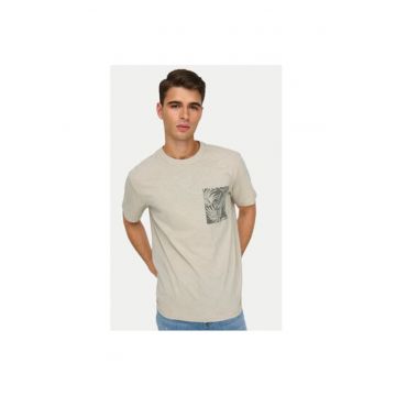 Tricou barbati -  304953187 - Bumbac - Bej