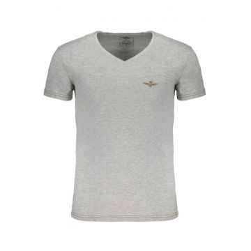 Tricou barbati -  95% bumbac - 5% elastan - Gri - SCOTI004J508