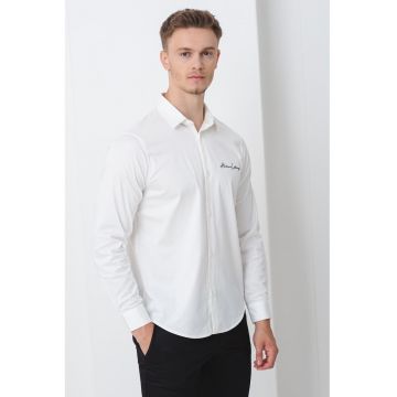 Camasa regular fit cu logo brodat