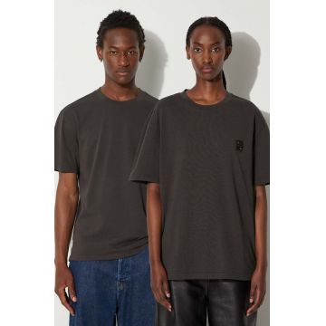 Filling Pieces tricou din bumbac Lux culoarea maro, neted, 74413730629