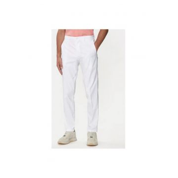 Pantaloni barbati -  303675288 - Poliester - Alb