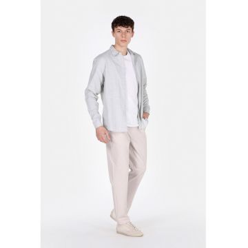 Pantaloni cu snur in talie si talie medie Pantaloni cu snur in talie si talie medie