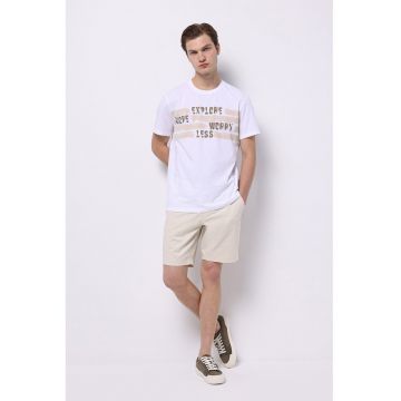 Pantaloni scurti chino cu snur in talie