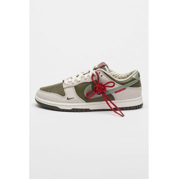 Pantofi sport din piele cu design colorblock Dunk Low Trero